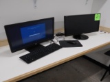 Dell desktop computer w/ hard drive & 2) monitors