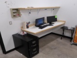 remaining office contents: file cabinet, padded chair, lock box, etc