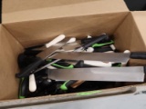 box of assorted knives