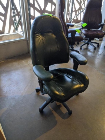 Dark green office chair