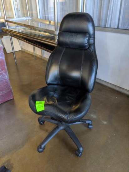 Armless office chair