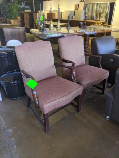 36" Upholstered arm chairs