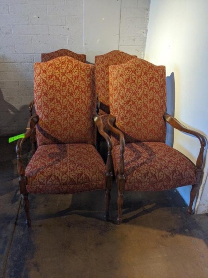 44" Upholstered arm chairs