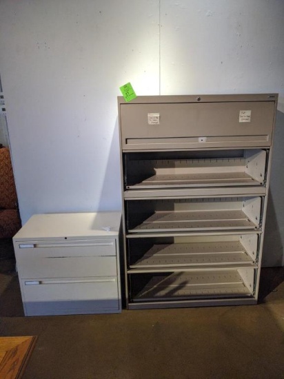 5 and 2 drawer metal file cabinets