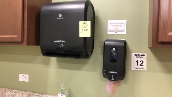 Motion Activated Soap And Paper Towel Dispensers