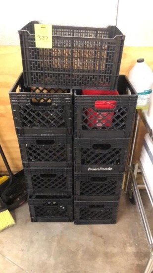 Group Of Plastic Crates