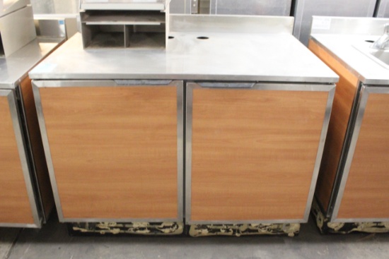 Duke 4' Worktop Table W/ Cabinets