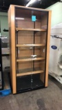 Locking Glass Door Liquor Cabinet