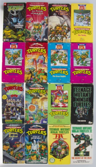 Teenage Mutant Ninja Turtles Lot of 17 VHS Tapes TMNT Movies