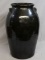 PRIMITIVE LARGE 10 GAL. STONEWARE STORAGE CROCK