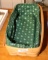 LONGABERGER BREAD BASKET W/ IVY COLORED LINER