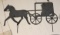 OLD BLACK AMISH BUGGY CROSSING, METAL SIGN
