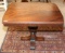 ORNATELY CARVED SHERATON SIDE TABLE W/