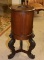 UNUSUAL VTG BARREL SHAPED CABINET TABLE,