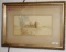 ANTIQUE WATERCOLOR SIGNED E.H., DEPICTING RURAL