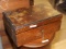 OLD WOOD WRITING BOX, PORTABLE DESK THAT