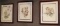 3 FRAMED & GLAZED ALFRED GOCKEL LITHOGRAPHS,