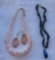 3 PCS JEWELRY INC. DENIM LAPIS NECKLACE & CORAL