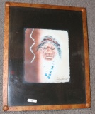 SIGNED NATIVE AMERICAN INDIAN PRINT, NUMBERED