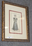 PR LITHOS DEPICTING 19TH C. FASHIONS