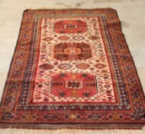 TIGHTLY WOVEN CAUCASIAN RUG, 4'1