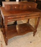 EARLY 19TH C. MAHOGANY SMALL EMPIRE SERVER W/