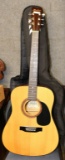 HOHNER ACOUSTIC GUITAR W/ SOFT CASE, MODEL HW220