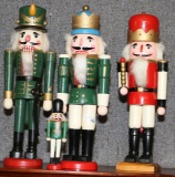 4 VTG WOOD NUTCRACKERS