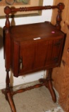 ENGLISH REGENCY STYLE SEWING CABINET WITH DOOR