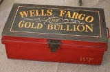 UNUSUAL OLD WELLS FARGO BULLION STRONG BOX