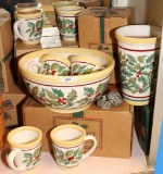 LONGABERGER AMERICAN HOLLY POTTERY COLLECTION