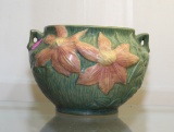 ROSEVILLE CLEMATIS SQUAT VASE #667-4, NO