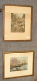 2 WALLACE NUTTING PICTURES, BOTH SIGNED, ONE