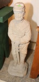 FIGURAL CONCRETE CIVIL WAR SOLDIER