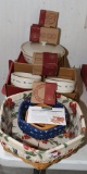 LONGABERGER COLLECTION INC. 3 BASKETS,