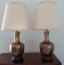 Matching Brass Colored Lamps
