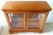 Wood Glass Shelf Cabinet