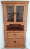 Wood Corner Cabinet Hutch