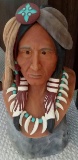 Native American Bust of a Chief