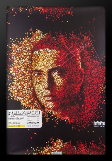 Eminem "Relapse" Signed Poster