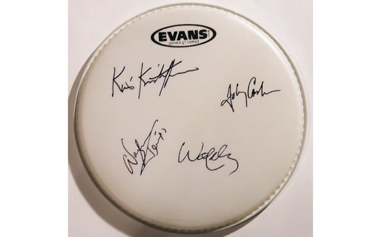 Highwaymen Signed Drum Head