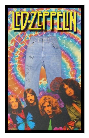 Led Zeppelin Signed Jeans