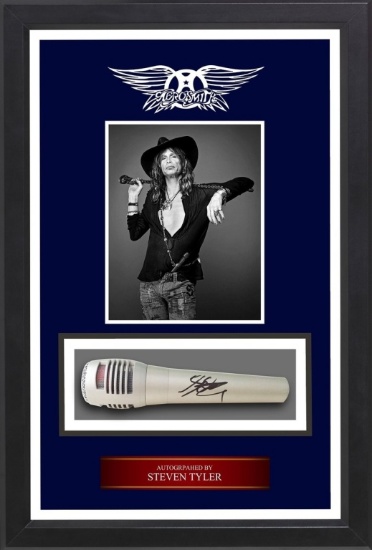 Steven Tyler Autographed Microphone