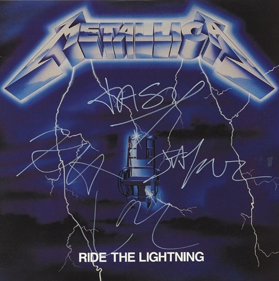 Metalllica Ride The Lightning Unframed Album