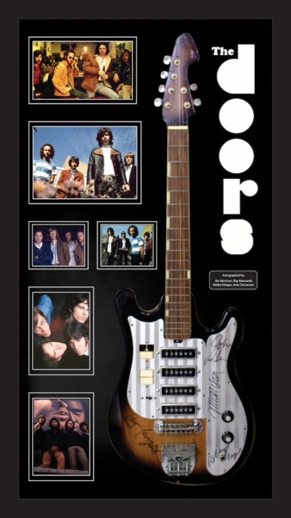 Doors Signed Guitar - Unframed