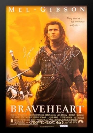 Braveheart - Signed Movie Poster