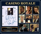 James Bond Casino Royale - Signed Movie Script In Photo Collage Frame