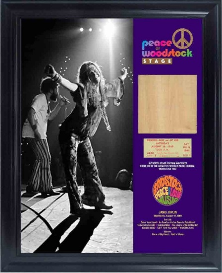 Actual Woodstock Stage - Janis Joplin