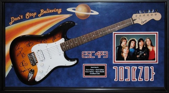 Journey "Escape" Signed Guitar