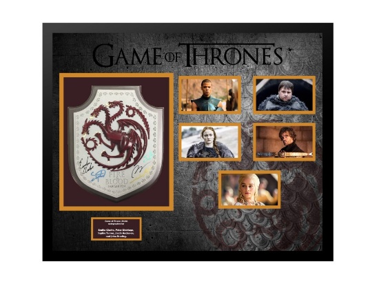 Game of Thrones Autographed Shield Collage